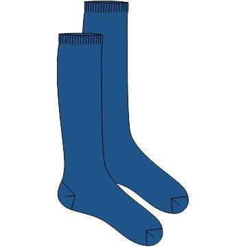 Calcetín largo azul
